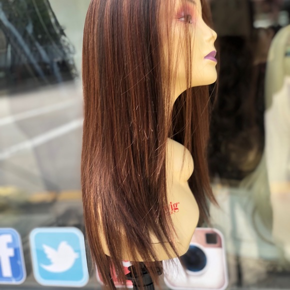 Copper Brown freepart Wig Swisslace lacefront 2020 main image 7